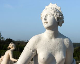 The two sculpted casts of the Latona Fountain