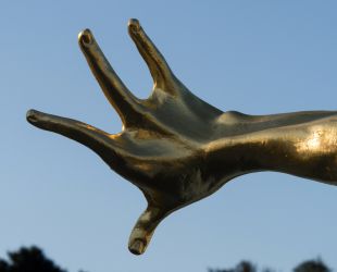 A golden hand