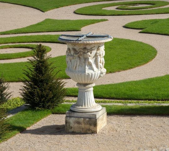 Detail of the restored parterre